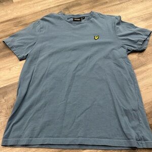 Lyle & Scott Slate Blue Cotton Short Sleeve Tee